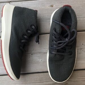 Women’s 6 Allbirds Mizzle Runner Ups Wool Shoes Ankle Boots Booties Dark Green